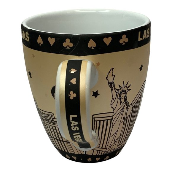 Torkia International Las Vegas Gold Mug Souvenir Casino Background Vegas Sign - Picture 7 of 9